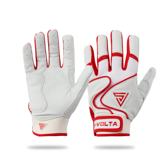 【PREMIUM MODEL】BATTING GLOVES 【White × Red】