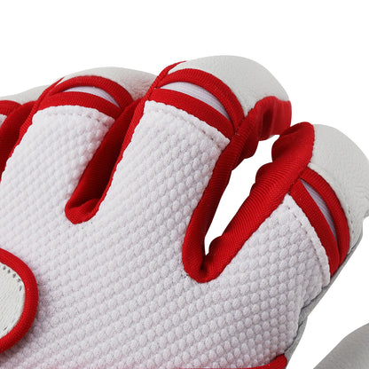 【PREMIUM MODEL】BATTING GLOVES 【White × Red】