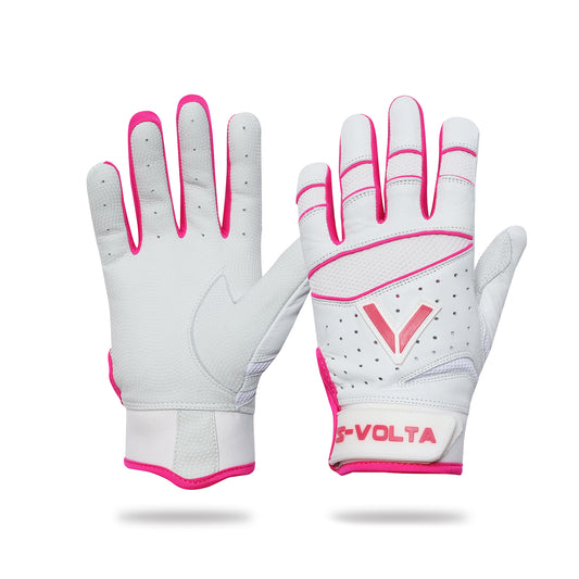 BATTING GLOVES  【WHITE × PINK】