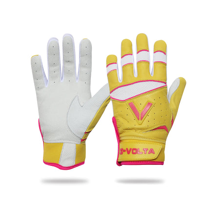 BATTING GLOVES  【YELLOW × WHITE × PINK】