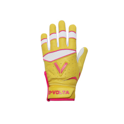 BATTING GLOVES  【YELLOW × WHITE × PINK】